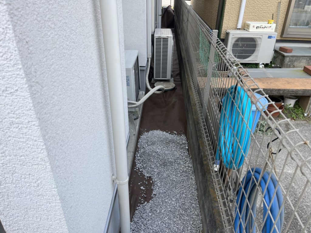 茅ヶ崎市Ｇ様邸砂利敷き工事